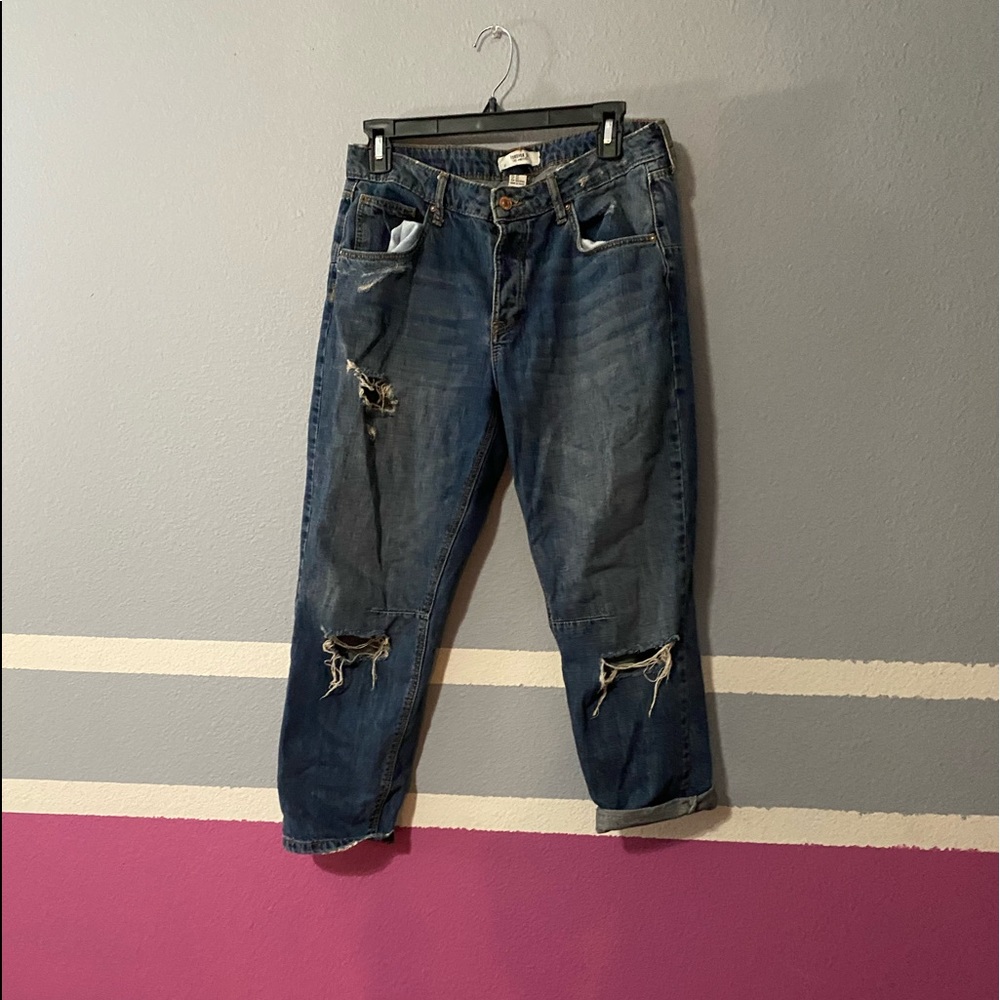Low Rise Boyfriend Jeans